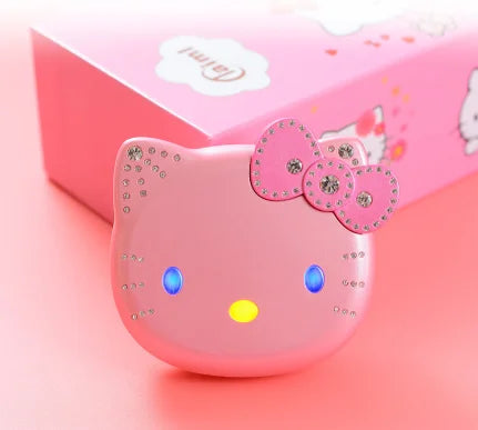2024 New Kawaii Sanrio Hello Kitty Flip Phone Cartoon Cute Children White Pink Mini Phone Birthday Gifts For Kids Toys For Girls