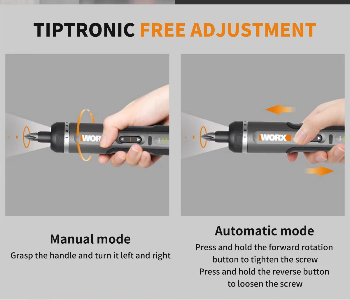 Worx 30 Bit Sets Power Tools WX242 Electrical Screwdriver Sets Smart Cordless drill Screwdrivers USB Rechargeable Handle 4V DIY - Nova Electronics