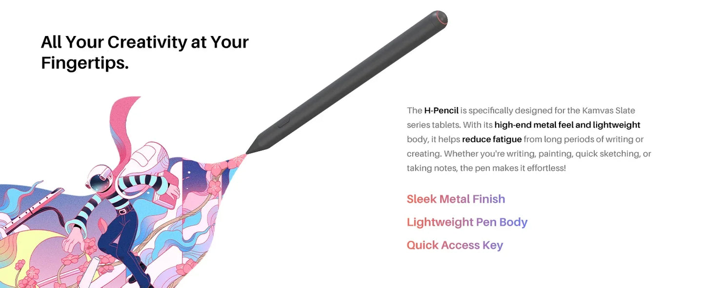 Huion Tablet Kamvas Slate 10/11/13 Android 14 Note Pad Portable Graphics Tablet 10-13 Inch, Bluetooth WIFI Wireless Connection - Nova Electronics