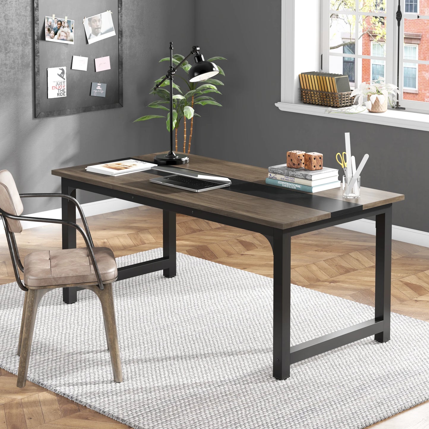 Tribesigns Large Office Desk Computer Table Study Writing Desk Workstation for Home Office Modern Computer Desk - Nova Electronics