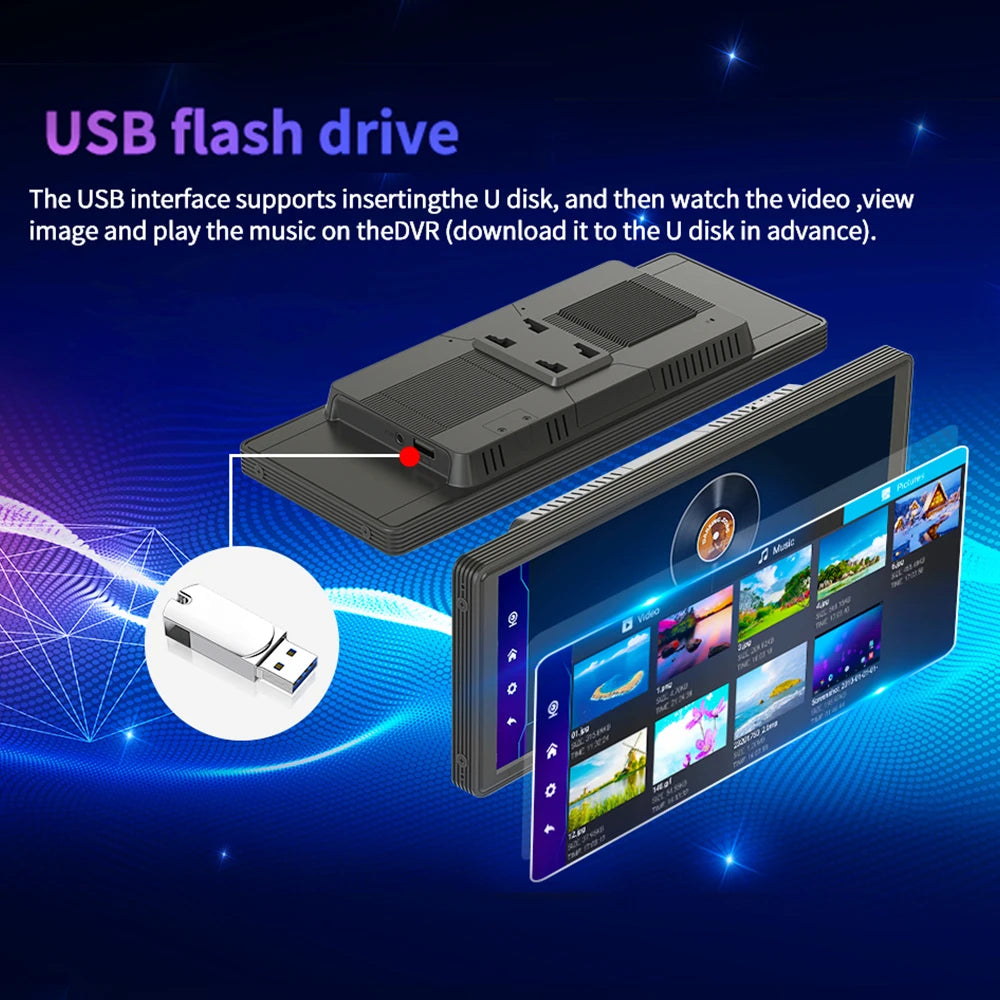 10.26 Inch Android 13 Rearview Mirror Dash Cam 8 Core CarPlay Android Auto 1080P GPS Bluetooth Touch Screen - Nova Electronics