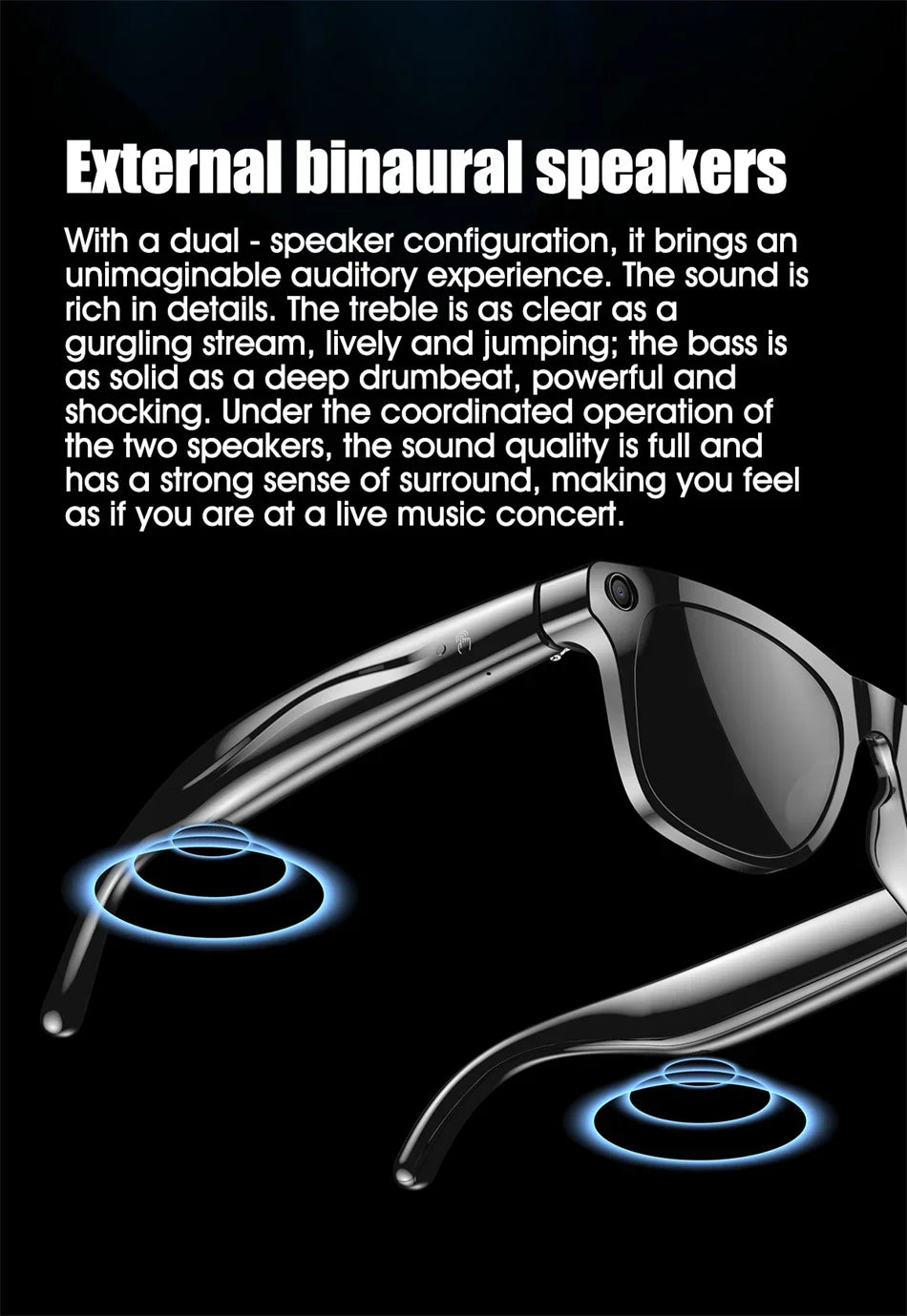 Xiaomi 4K HD AI Smart Glasses Chat GPT 100MP Camera Bluetooth Call 260Mah Battery Voice Assistant Control Smart Glasses 2025