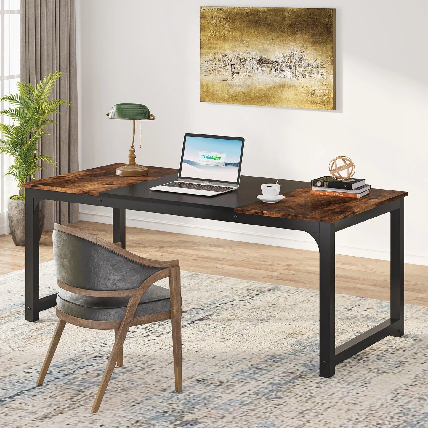 Tribesigns Large Office Desk Computer Table Study Writing Desk Workstation for Home Office Modern Computer Desk - Nova Electronics