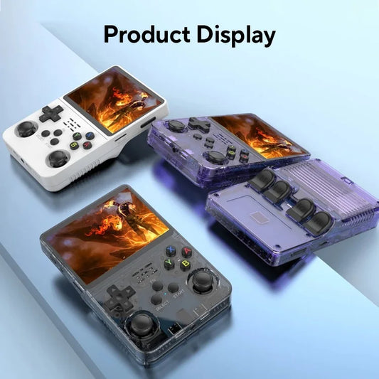 Open Source R36S Retro Handheld Video Game Console Linux System 3.5 Inch IPS Screen Portable Pocket Video Player R35S 64GB Games - Nova Electronics