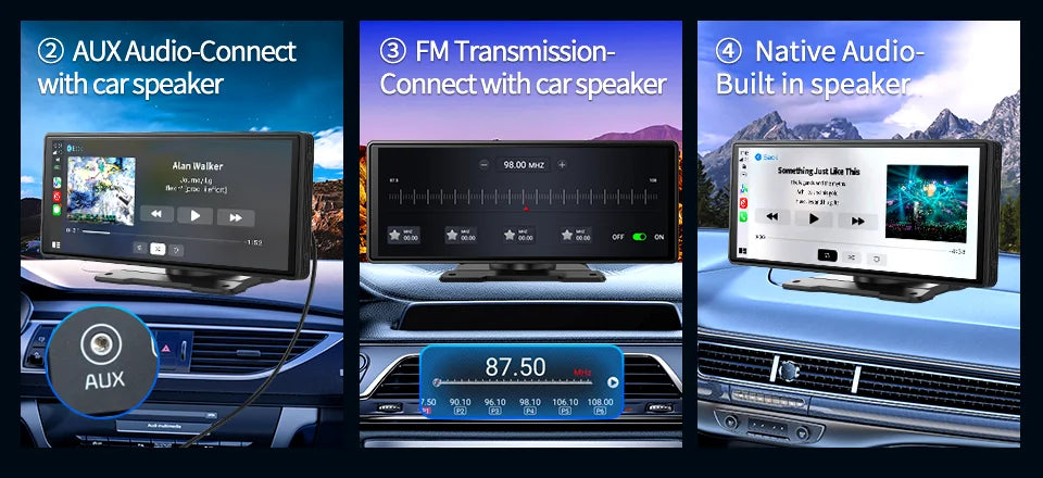 Smart 10.26" Touchscreen Dash Cam with Android 13 | Dual Bluetooth 5.1, CarPlay & Wireless Android Auto | 1080P Rear Camera, GPS, Night Vision - Nova Electronics