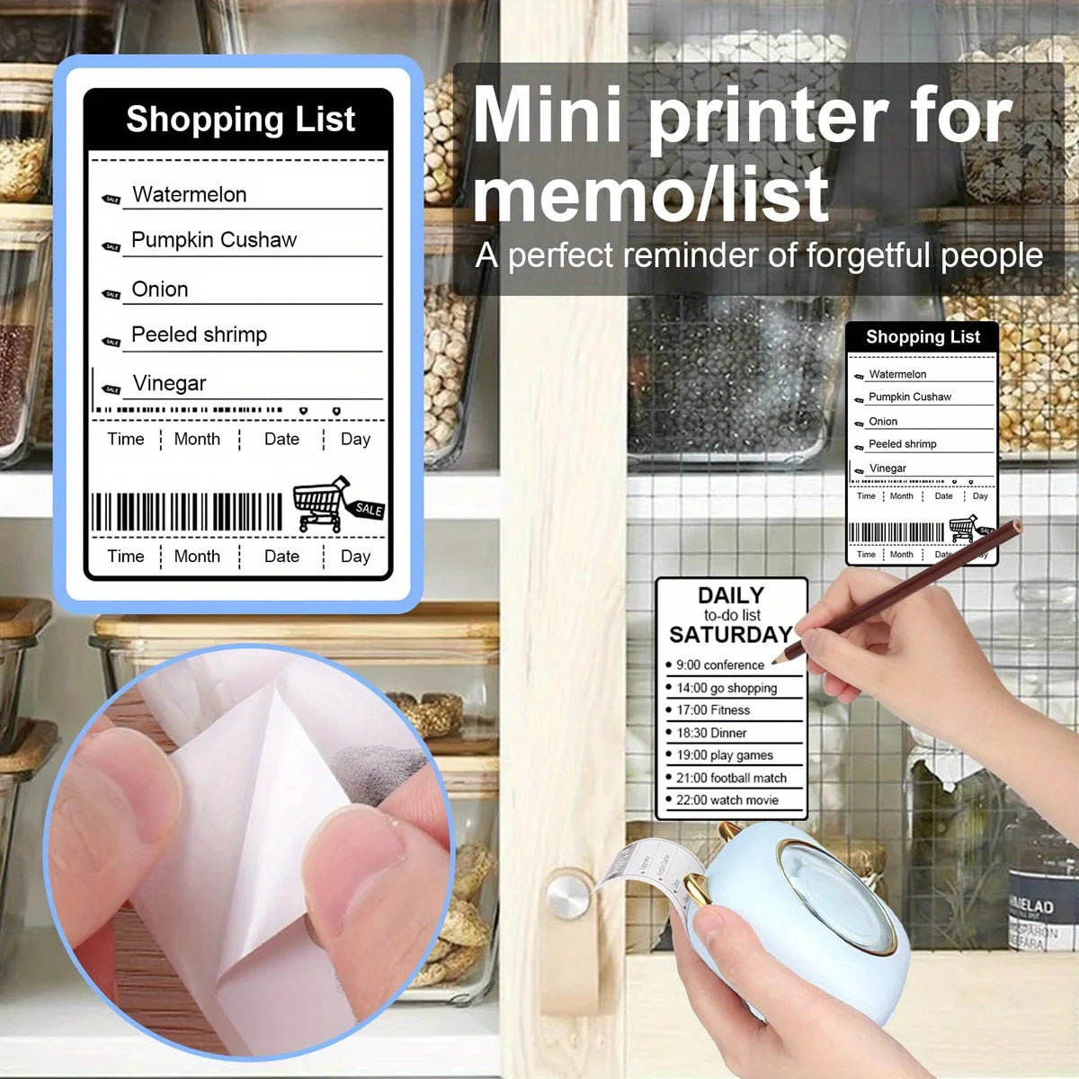 Mini Pocket Thermal Printer β Inkless Bluetooth Sticker Maker for Journaling, Photos & Notes | Portable 203DPI Printer with Free Cut & 57mm Roll Feed - Nova Electronics