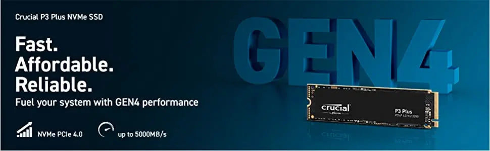 Crucial P3 Plus PCIe Gen4x4 3D NAND NVMe M.2 SSD 500GB 1TB 2TB(OEM package)&Crucial P310 1TB PCIe Gen4 nvme SSD,up to 7100 MB/s - Nova Electronics