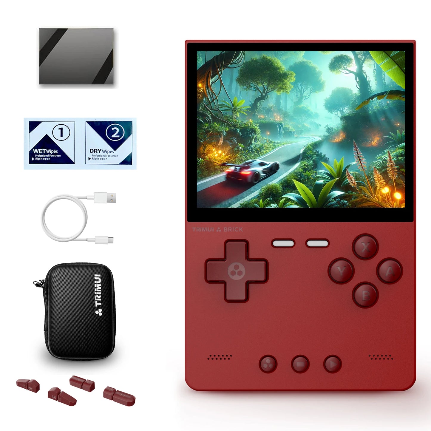 Trimui Brick Retro Handheld Gaming Console - 3.2-Inch HD IPS Screen, Allwinner A133P Chip, Supports Up to 1TB Expansion - Nova Electronics