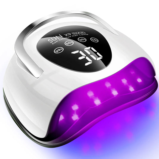 220W LED UV Light Dryer for Nails Gel Polish with 57 Lamp Beads 4 Timer Setting & LCD Touch Display Screen - Nova Electronics