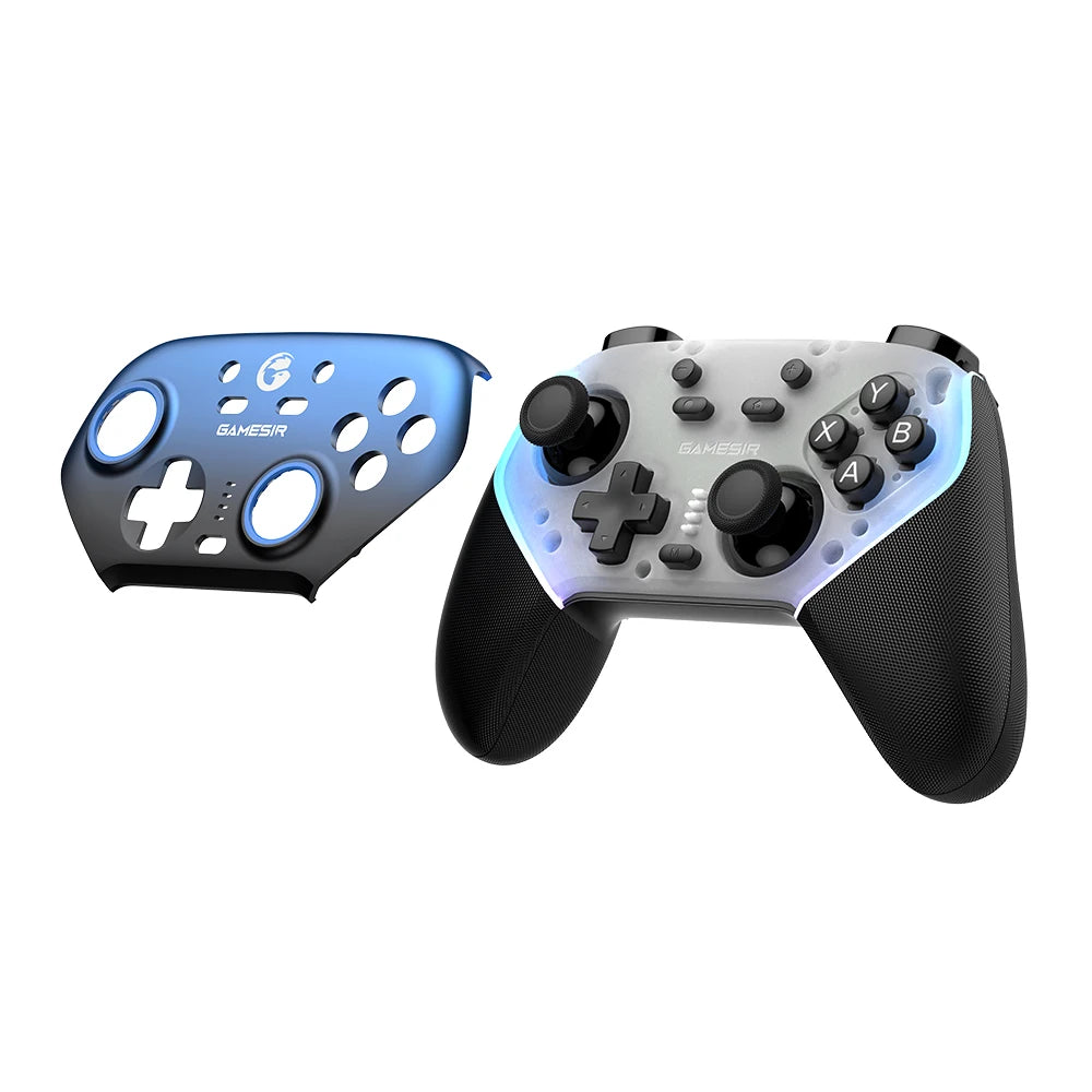 Wireless Switch Controller with Charging Dock | GameSir Super Nova Hall Effect Joysticks, RGB Lights, Anti-Drift, PC/Android/iOS Compatible, Dual Motors & Back Buttons - Nova Electronics