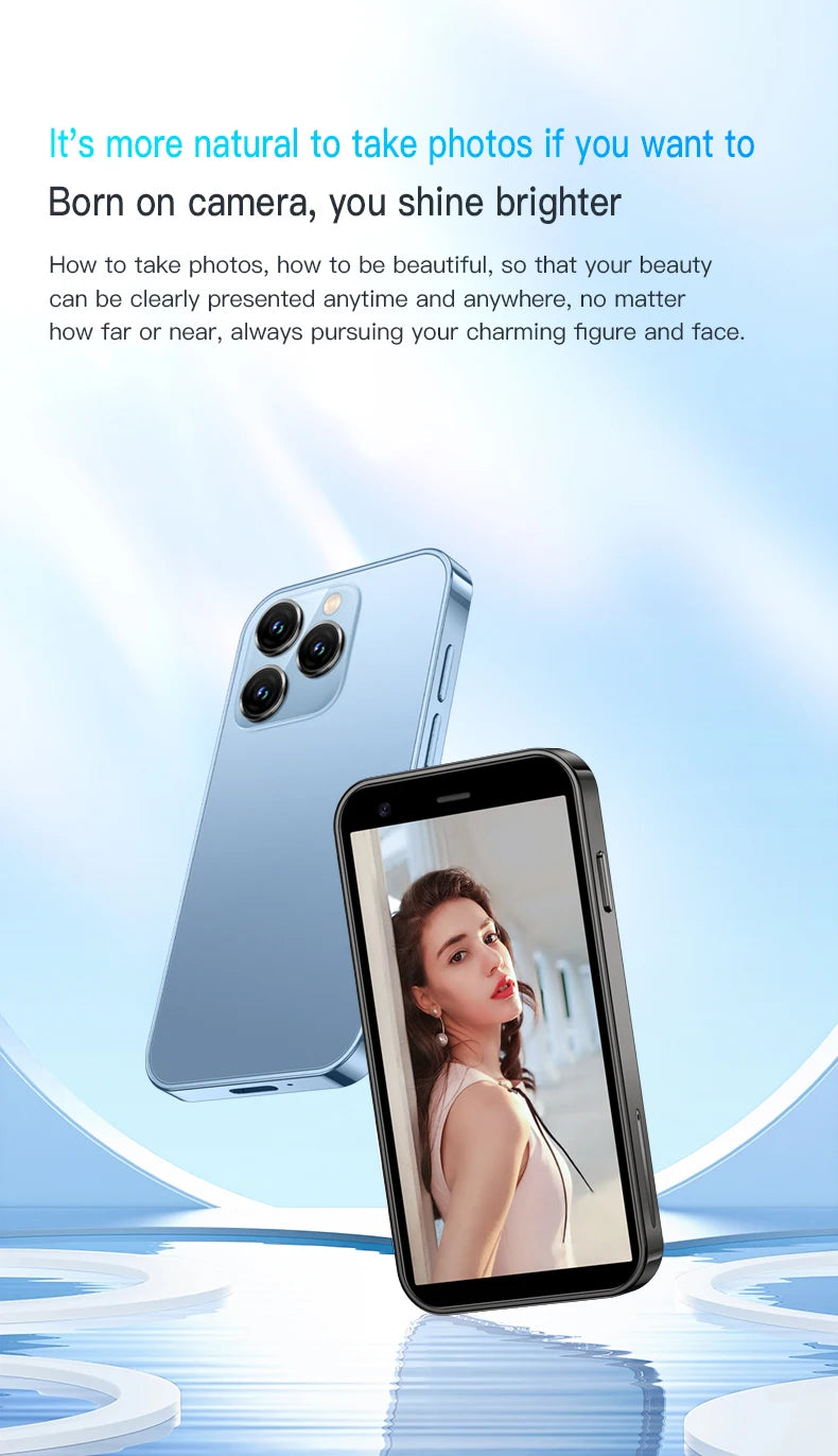 SERVO 15SE Mini Smartphone 3G WCDMA Android System WiFi Hotspot Play Store 3.0" Display Small Palm Smart Phones Dual SIM Standby