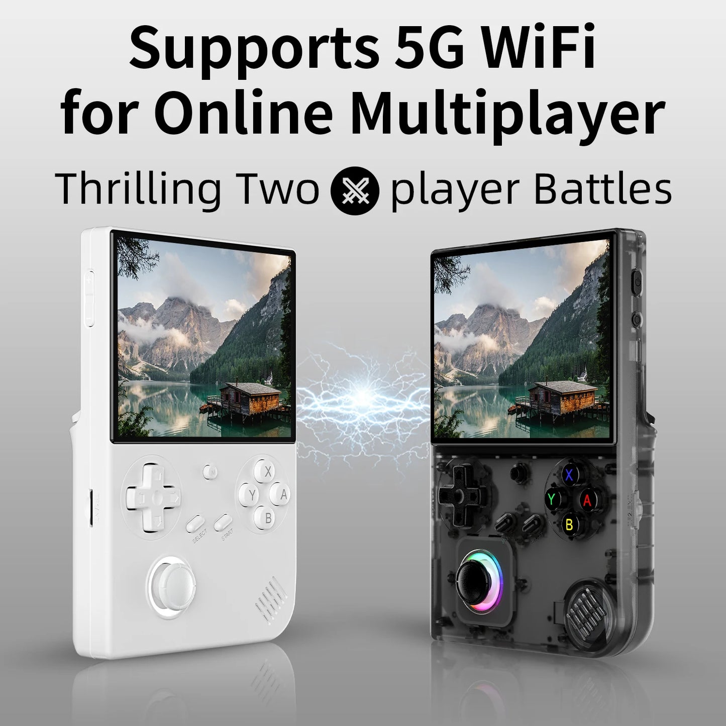 Retro Handheld Gaming Console 4.0" IPS Screen | WiFi & Bluetooth | 5000+ Classic Games | HD-Out - Nova Electronics