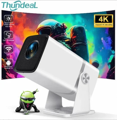 ThundeaL 4K Full HD Projector FHD TD80W Android WiFi 3D Home Theater TD80 Portable Beam Projector Meeting Video Movie PK HY320 - Nova Electronics