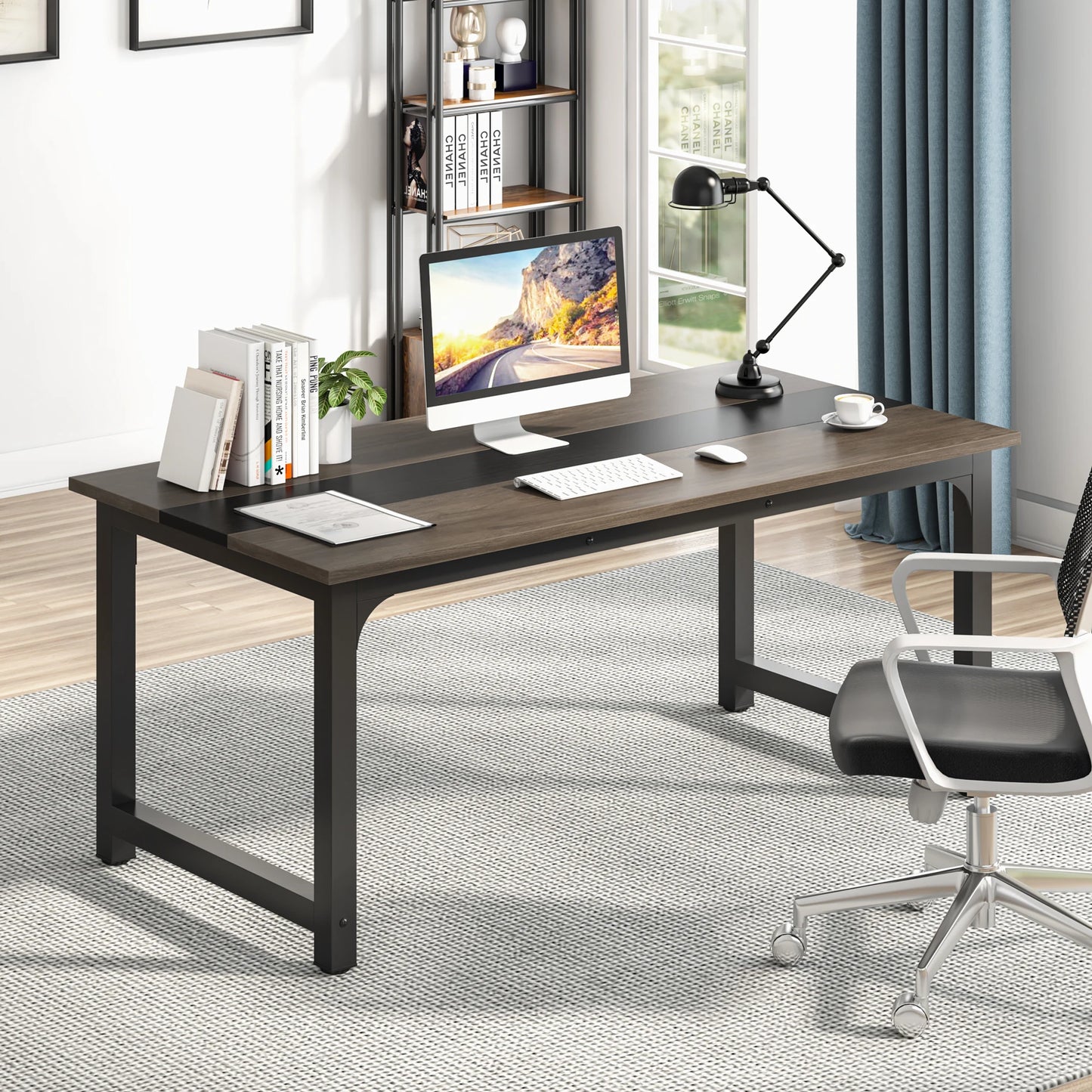 Tribesigns Large Office Desk Computer Table Study Writing Desk Workstation for Home Office Modern Computer Desk - Nova Electronics