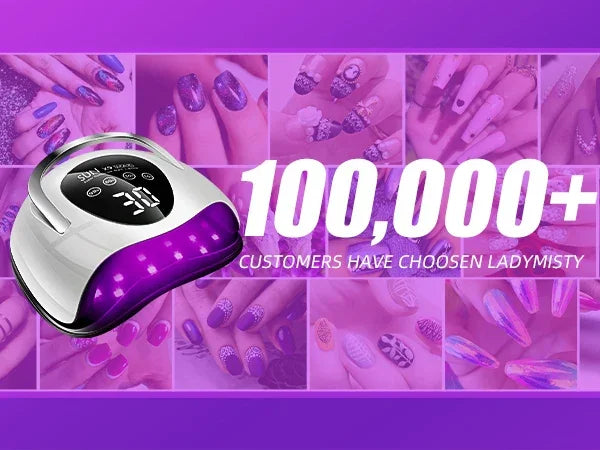 220W LED UV Light Dryer for Nails Gel Polish with 57 Lamp Beads 4 Timer Setting & LCD Touch Display Screen - Nova Electronics