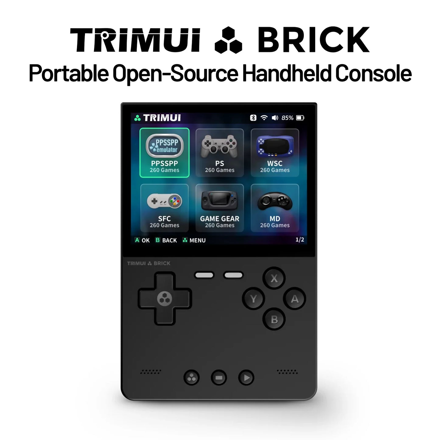 Handheld Game Console Retro Gaming Device 3.2" IPS Screen 12000+ Games Linux System RGB LED Lighting Metal Back Panel WiFi Bluetooth 3000mAh Battery Expandable Storage Up To 1TB Type-C Charging Portable Gaming - Nova Electronics