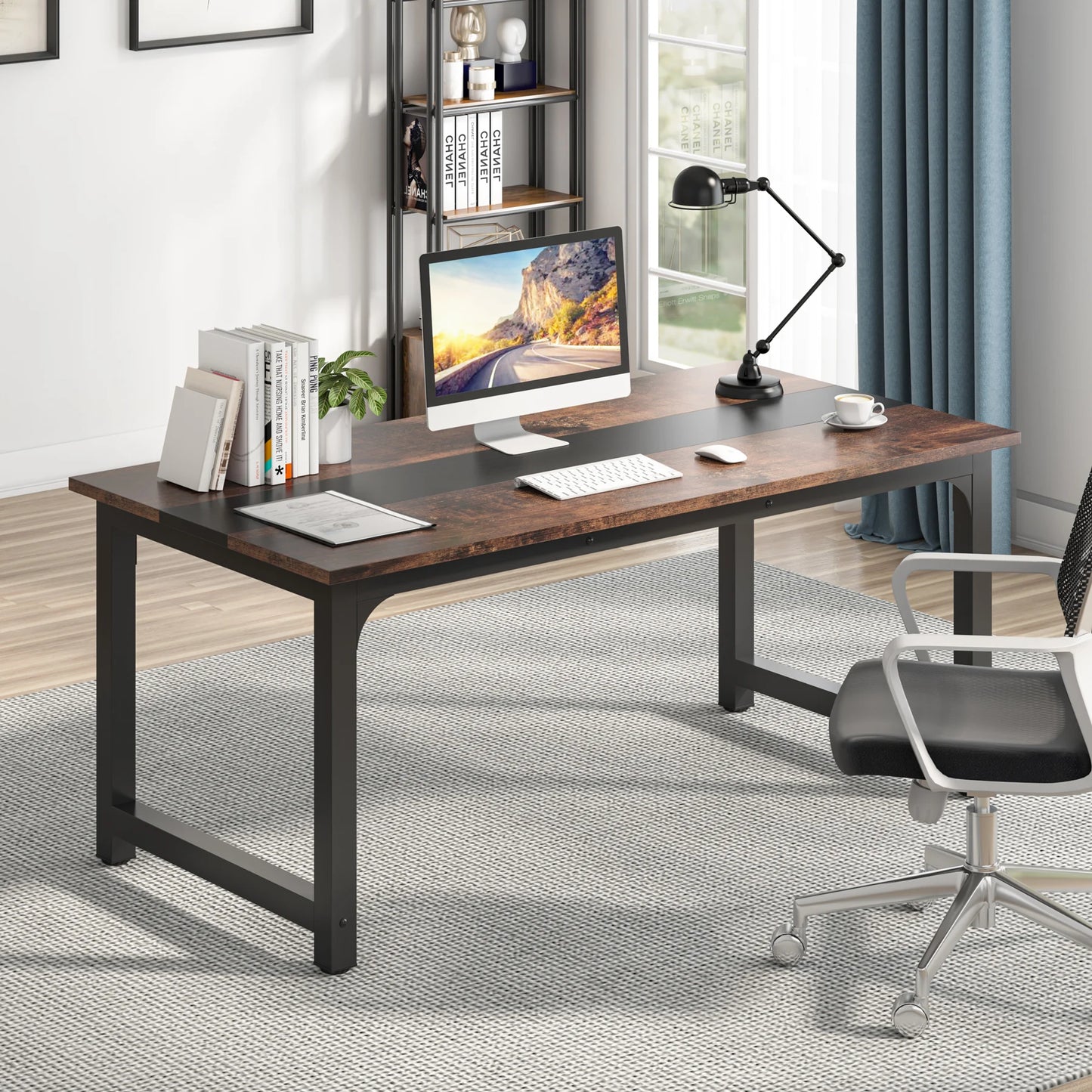 Tribesigns Large Office Desk Computer Table Study Writing Desk Workstation for Home Office Modern Computer Desk - Nova Electronics