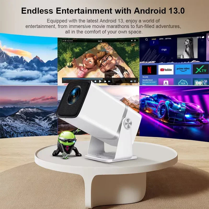 ThundeaL 4K Full HD Projector FHD TD80W Android WiFi 3D Home Theater TD80 Portable Beam Projector Meeting Video Movie PK HY320 - Nova Electronics