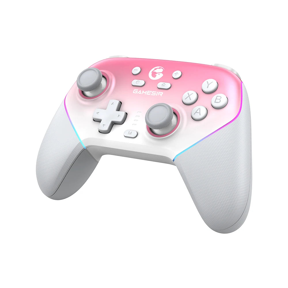 Wireless Switch Controller with Charging Dock | GameSir Super Nova Hall Effect Joysticks, RGB Lights, Anti-Drift, PC/Android/iOS Compatible, Dual Motors & Back Buttons - Nova Electronics