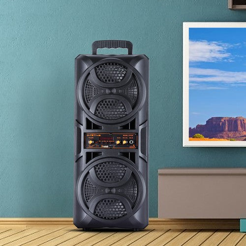 Portable Bluetooth Party Speaker Sub Woofer Heavy Bass Sound System & Mic lot - Nova Electronics
