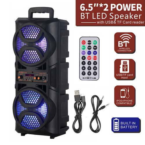 3000W Portable Bluetooth Speaker Sub woofer Heavy Bass Sound System Party+Remote - Nova Electronics
