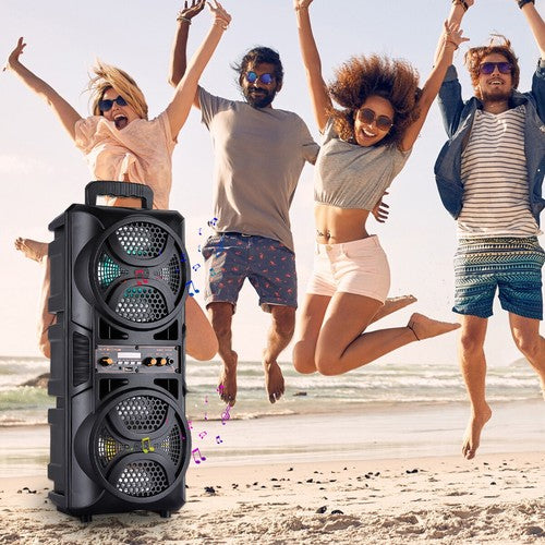 3000W Portable Bluetooth Speaker Sub woofer Heavy Bass Sound System Party+Remote - Nova Electronics