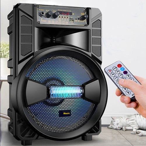 Portable 6000W Bluetooth Speaker Sub Woofer Heavy Bass Sound System Party & Mic - Nova Electronics