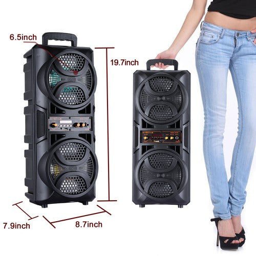 3000W Portable Bluetooth Speaker Sub woofer Heavy Bass Sound System Party+Remote - Nova Electronics