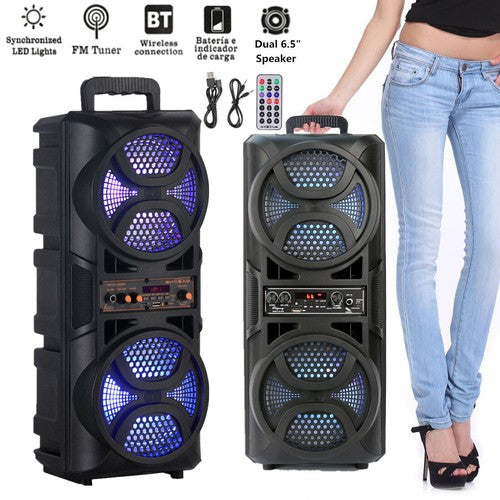 3000W Portable Bluetooth Speaker Sub woofer Heavy Bass Sound System Party+Remote - Nova Electronics