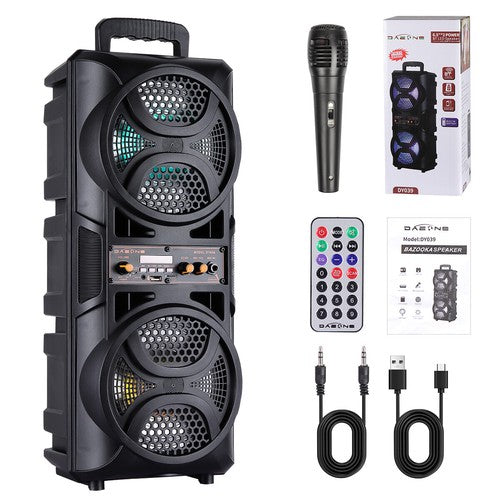 3000W Portable Bluetooth Speaker Sub woofer Heavy Bass Sound System Party+Remote - Nova Electronics