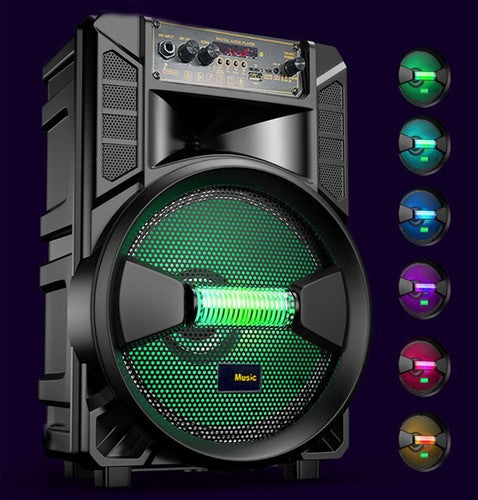 Portable 6000W Bluetooth Speaker Sub Woofer Heavy Bass Sound System Party & Mic - Nova Electronics
