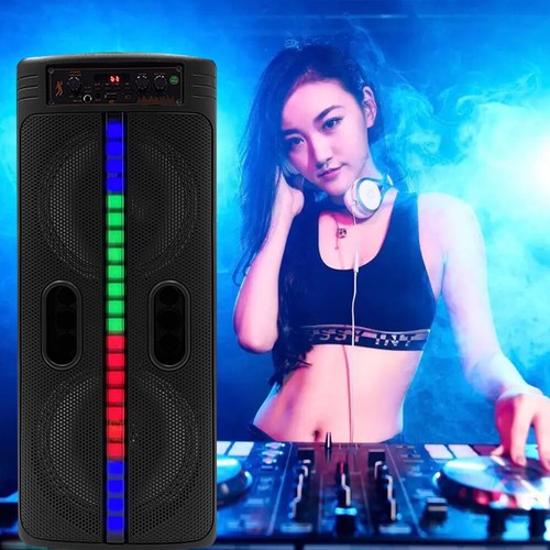 Portable Bluetooth Speaker: Heavy Bass Sound System for Parties & Events with Microphone - Wireless, Rechargeable, High-Fidelity Audio Experience - Nova Electronics