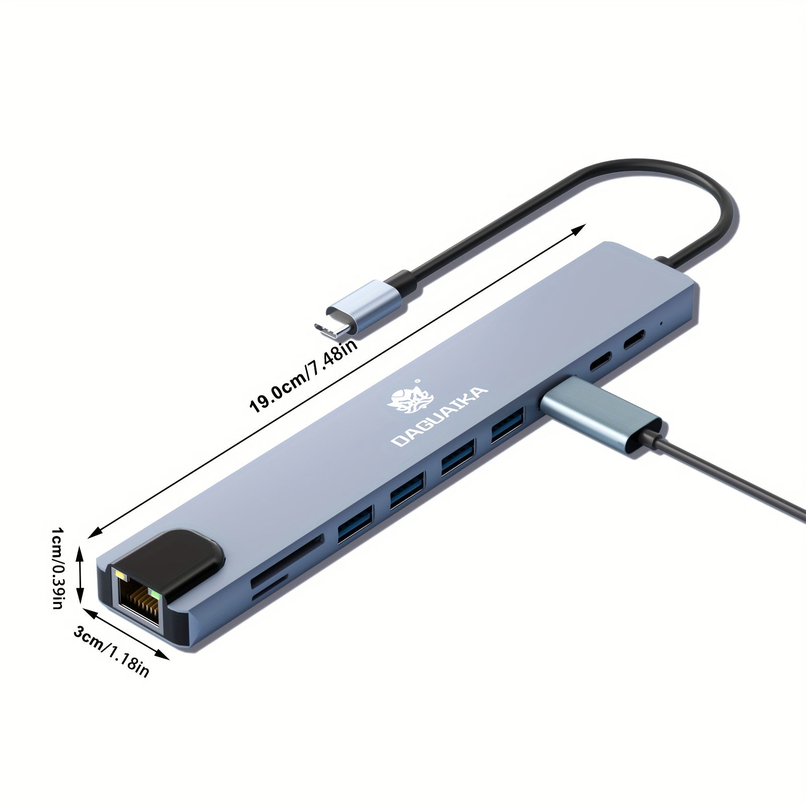 USBC Hub Adapter 10in1 4K HDMI Gigabit Ethernet Fast Data Transfer MacBook PC Compatible - Nova Electronics