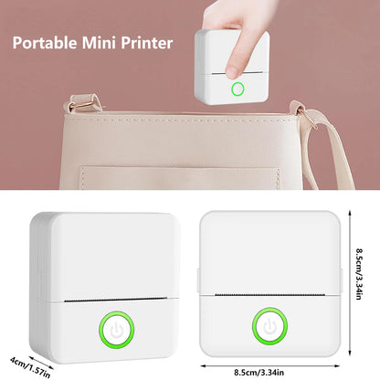 Mini Pocket Thermal Printer – Inkless Bluetooth Sticker Maker for Journaling, Photos & Notes | Portable 203DPI Printer with Free Cut & 57mm Roll Feed - Nova Electronics