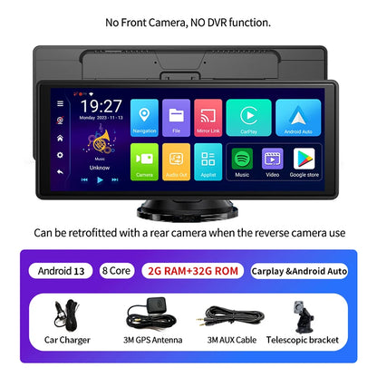 10.26 Inch Android 13 Rearview Mirror Dash Cam 8 Core CarPlay Android Auto 1080P GPS Bluetooth Touch Screen - Nova Electronics