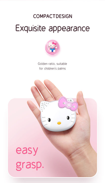 2024 New Kawaii Sanrio Hello Kitty Flip Phone Cartoon Cute Children White Pink Mini Phone Birthday Gifts For Kids Toys For Girls