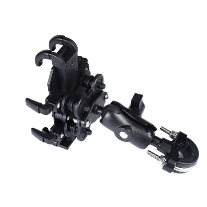 Motorcycle Bike Phone Holder w/ Shock Absorbe Handlebar Fork Stem Mount GPS Clip for 4.7-7.1 inch Shockproof Mobile Phone Stand - Nova Electronics