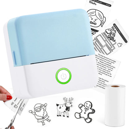 Mini Pocket Thermal Printer – Inkless Bluetooth Sticker Maker for Journaling, Photos & Notes | Portable 203DPI Printer with Free Cut & 57mm Roll Feed - Nova Electronics