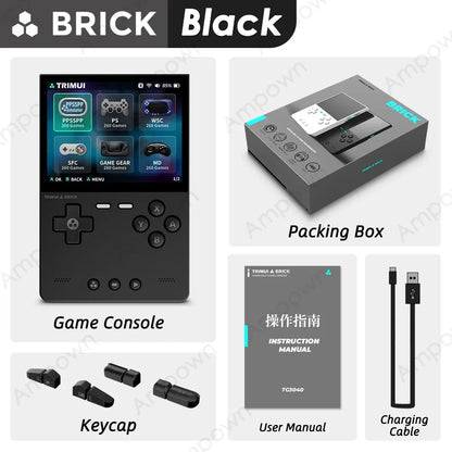 Handheld Game Console Retro Gaming Device 3.2" IPS Screen 12000+ Games Linux System RGB LED Lighting Metal Back Panel WiFi Bluetooth 3000mAh Battery Expandable Storage Up To 1TB Type-C Charging Portable Gaming - Nova Electronics