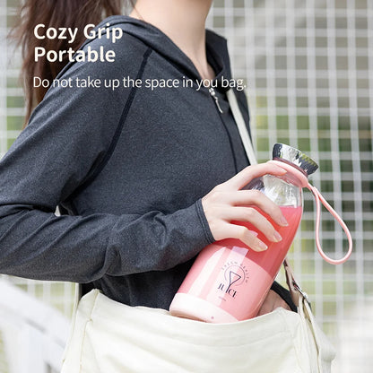 500ml Portable 2400mAh Wireless Fruit Mixers USB juicer Fresh Juice Bottle Blender Plus 6 Blades Food Milkshake Ice Crush Cup
