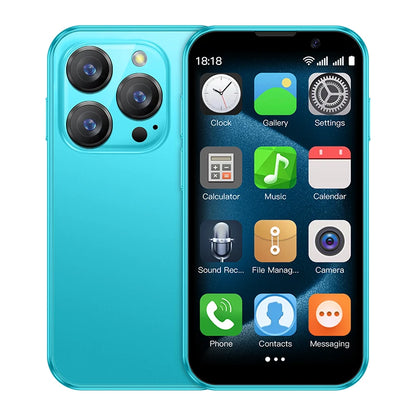 Mini Smartphone 3 Inch Android 8.1 Unlocked Dual SIM 2GB+16GB MTK6580 Quad Core Face Recognition WiFi Bluetooth GPS Compact Mobile Phone with Type-C Charging 5MP Camera 1000mAh Battery for Travel Backup Emergency