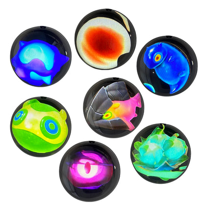 Customizable video glass ball DIY art glass ball lamp - spherical pixel display, detachable video and sound game screen