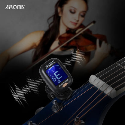Tuner AT-101 Mini Portable Clip-on Electronic Tuner Super Sensitive 12 Equal Temperament Guitar Stringed Instrument Both Apply - Nova Electronics