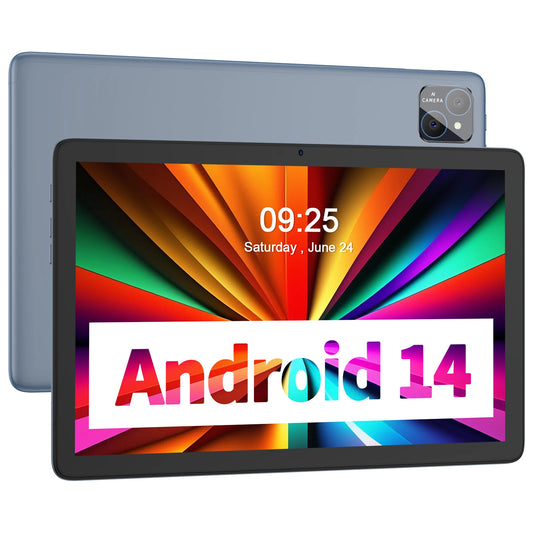 10.1" Android 14 Tablet with Keyboard & Stylus – 8GB RAM, 128GB Storage, Octa-Core, 8000mAh Battery, Dual Cameras, HD IPS Display, WiFi, Google Certified (Includes Case & Mouse) - Nova Electronics