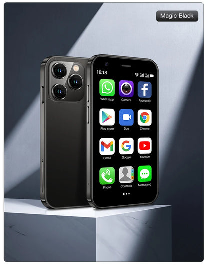 SERVO 15SE Mini Smartphone 3G WCDMA Android System WiFi Hotspot Play Store 3.0" Display Small Palm Smart Phones Dual SIM Standby