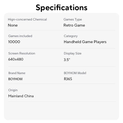 Open Source R36S Retro Handheld Video Game Console Linux System 3.5 Inch IPS Screen Portable Pocket Video Player R35S 64GB Games - Nova Electronics