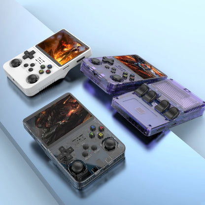 Handheld Game Console 3.5" Screen 15000+ Retro Games PSP PS1 N64 Portable Gaming Device 3000mAh Battery ArkOS System 640x480 Display Rechargeable Emulator Player for Kids Adults Gamers Travel Entertainment