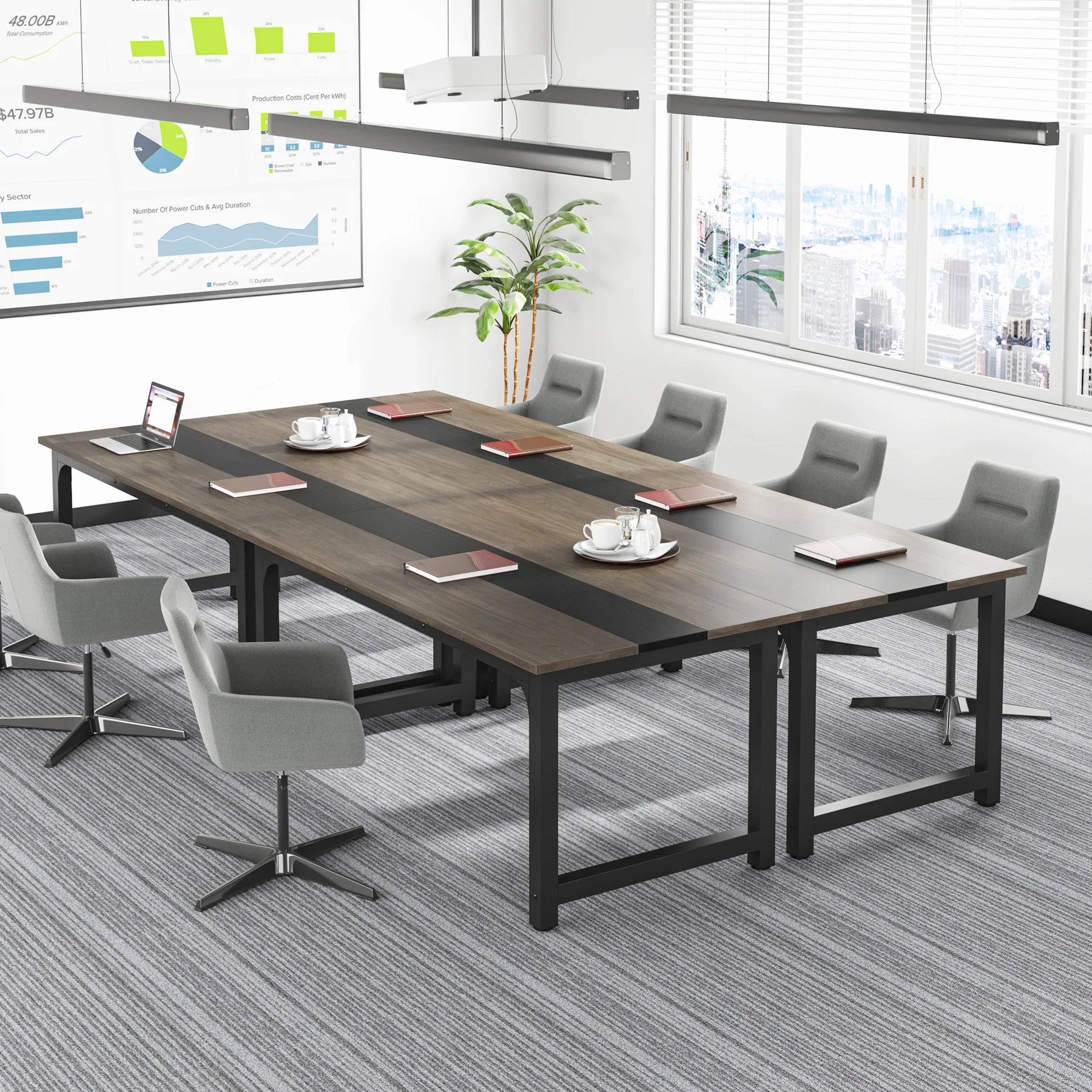 Tribesigns Large Office Desk Computer Table Study Writing Desk Workstation for Home Office Modern Computer Desk - Nova Electronics