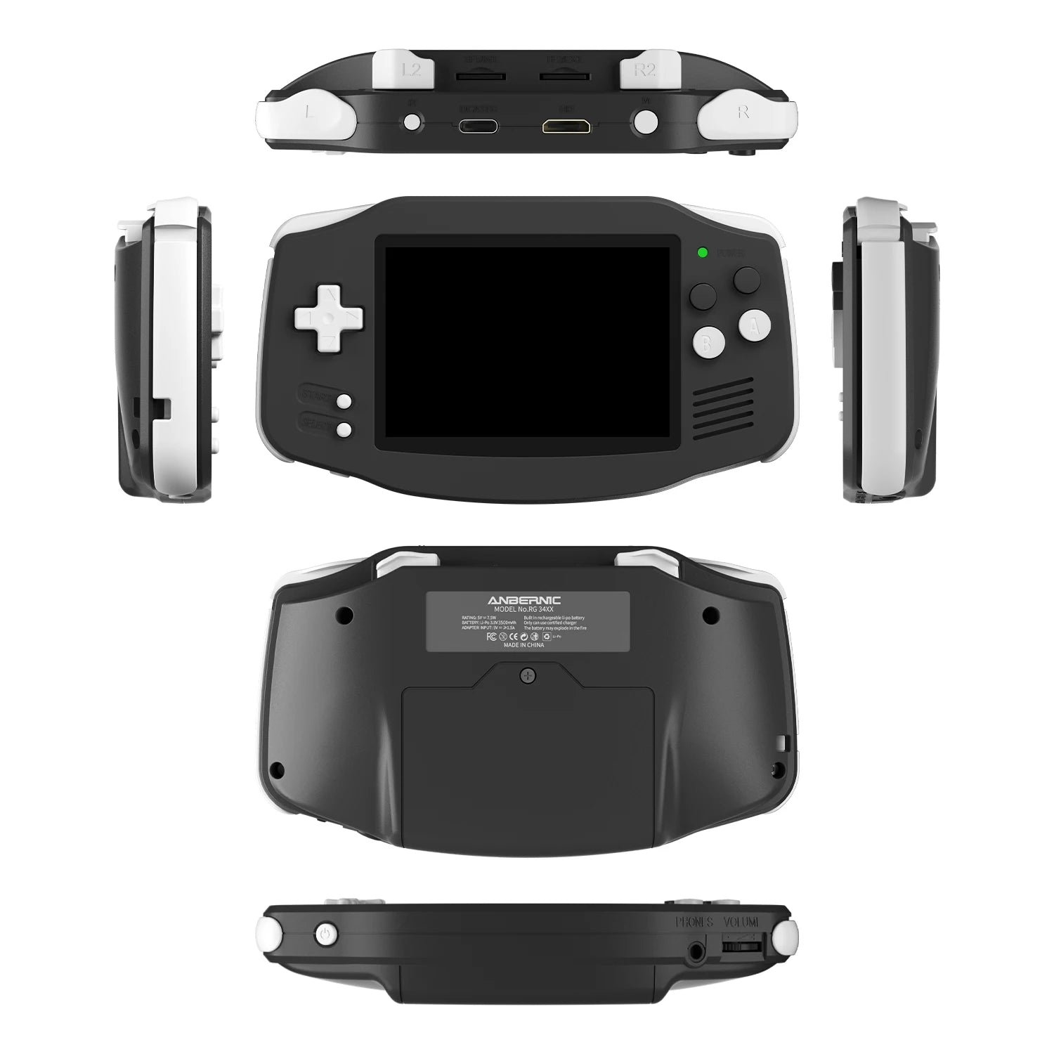 RG34XX Retro Handheld Game Console 3.4" IPS 720x480 Linux 3500mAh Bluetooth WiFi - Nova Electronics