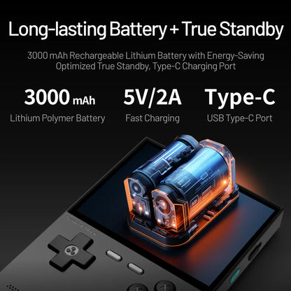 Handheld Game Console Retro Gaming Device 3.2" IPS Screen 12000+ Games Linux System RGB LED Lighting Metal Back Panel WiFi Bluetooth 3000mAh Battery Expandable Storage Up To 1TB Type-C Charging Portable Gaming - Nova Electronics